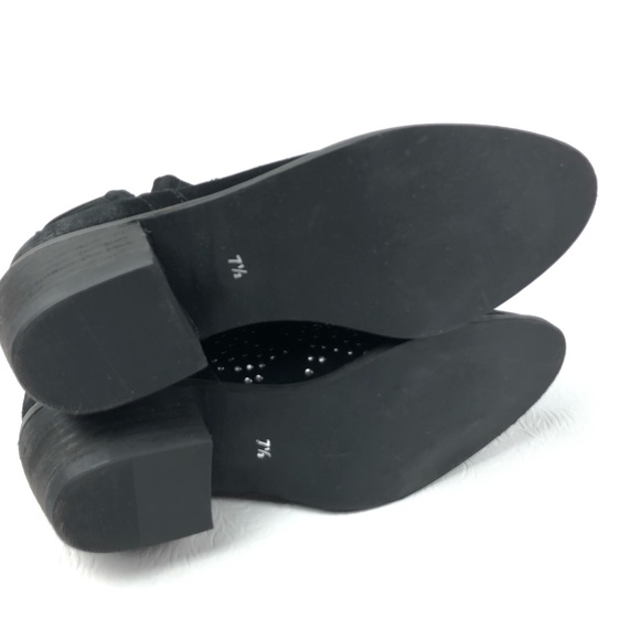 DIBA Other Wise ankle boots 7.5 black suede studs - Picture 6 of 7